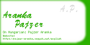 aranka pajzer business card